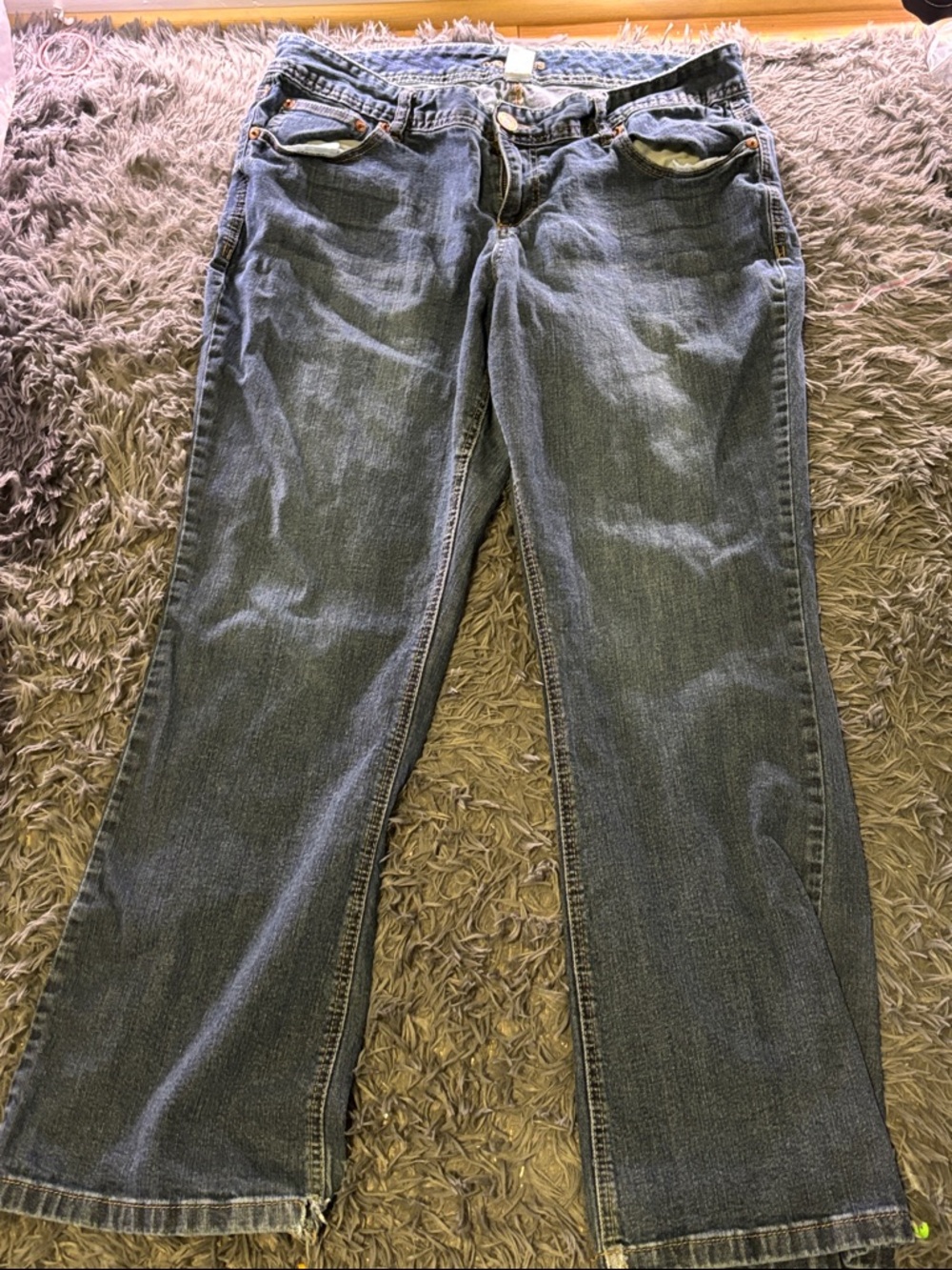 Maurices Women's Boot Cut Jeans in Medium Blue Denim